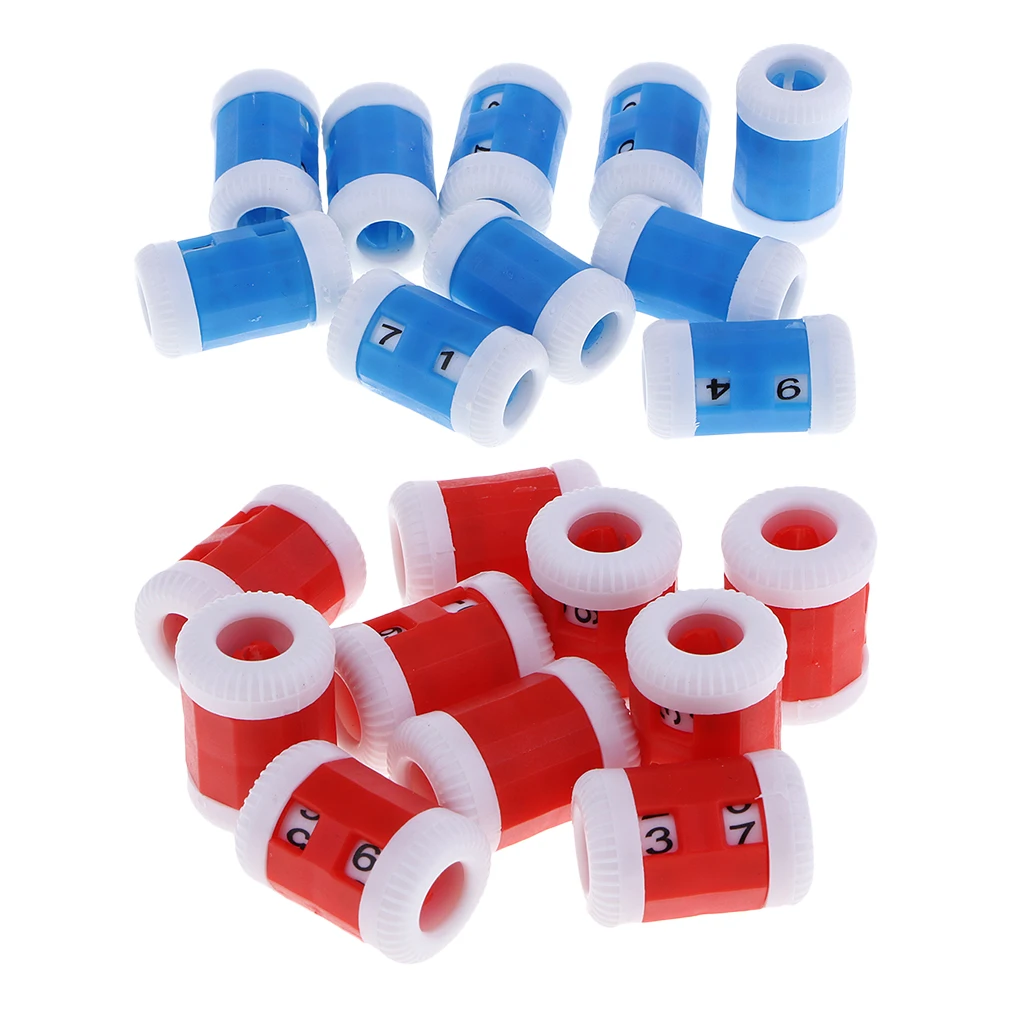 Счетчик рядов пластиковых спиц для вязания крючком 10 шт. | Дом и сад