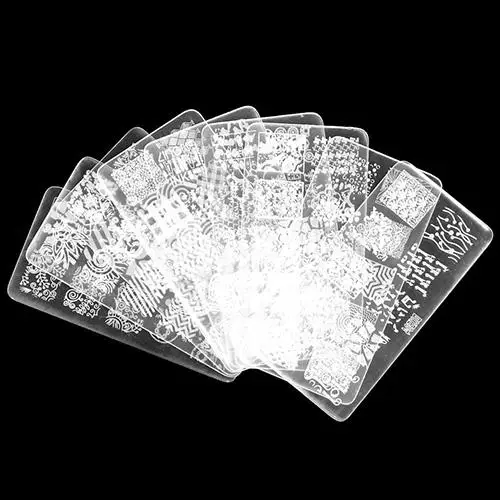 Набор для маникюра с 10 дизайнами маникюрная пластина стемпинга скребок