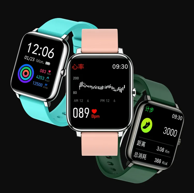 

P22 Smart Bracelet Sports Waterproof Blood Pressure Heart Rate Blood Oxygen Full Touch Screen Cross-Border Hot Selling Models