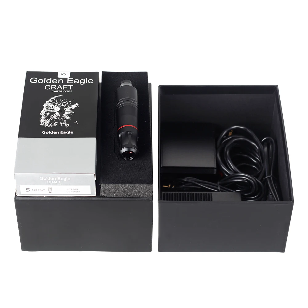 

KIME Tattoo Pen Rotary Machine Gun Set Tattoo Supply Kit Permanent Makeup Pen Power Supply