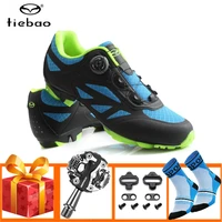 tiebao pro cycling shoes breathable sapatilha ciclismo mtb spd pedals mountain bike sneakers athletic riding bicycle shoes