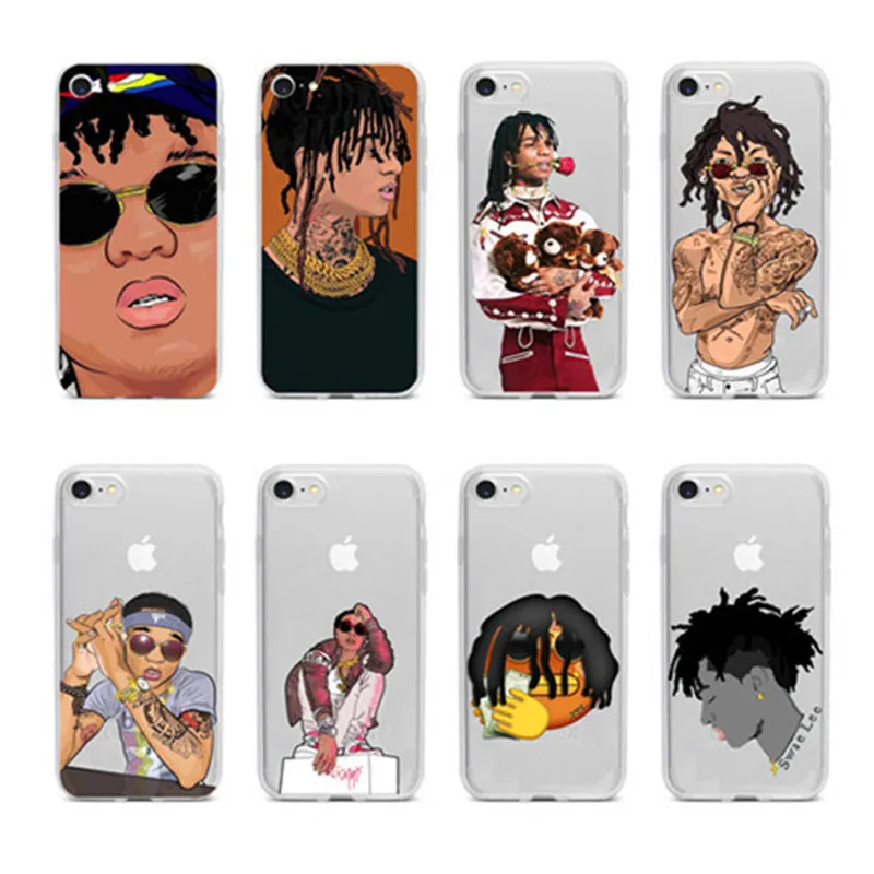Swae Lee Wiz Khalifa Moda luxo macio ТПУ силиконовый чехол для iPhone11 11Pro 11ProMax X XR XS Max 8 8Plus 7 7Plus 6s 6Plus |