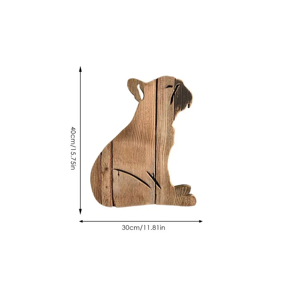 

Corgi Shape Wall Ornament Pet Dog Wood Craft Creative Decoration Board Home Room Oofice Art Decoration