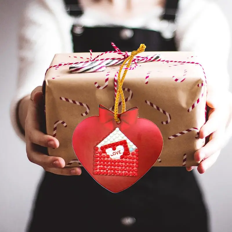 10pcs Creative Resin DIY Diamond Painting Special Shaped Handicrafts Festival Birthday Greeting Cards Gifts Ornaments | Дом и сад