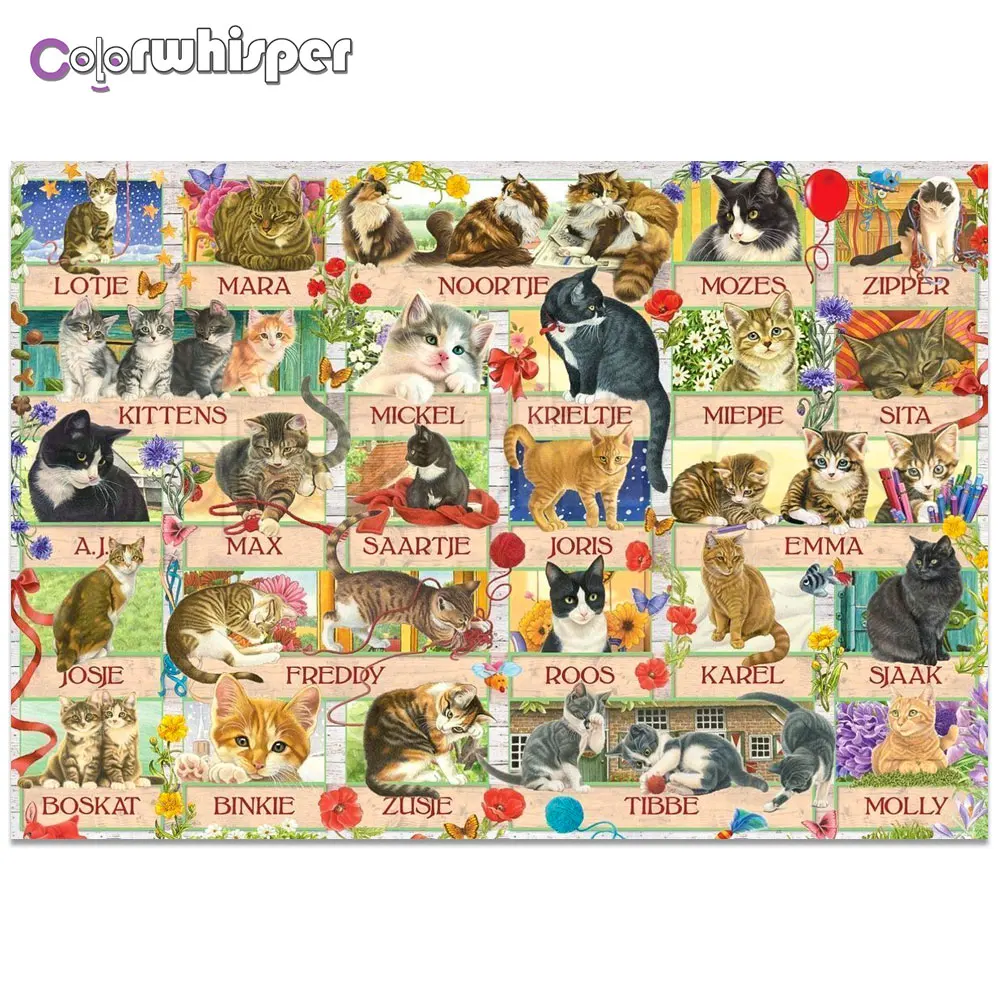 Алмазная живопись 5D Full Square/Round Cat Kitty Aniaml стразы алмазная вышивка мозаика