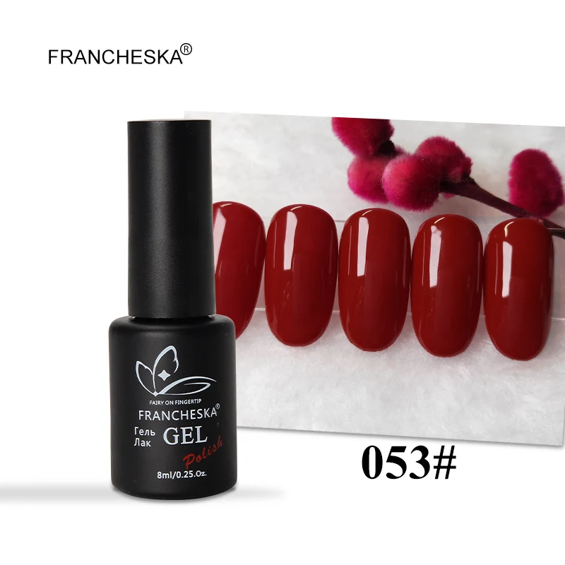 Francheska 053 Francheska цвет 01-40 гель лак для ногтей гель лак tirnak oje Гель-лак для ногтей unghie Светодиодный УФ стойкий замачиваемый Гель-лак - Цвет: Francheska 053