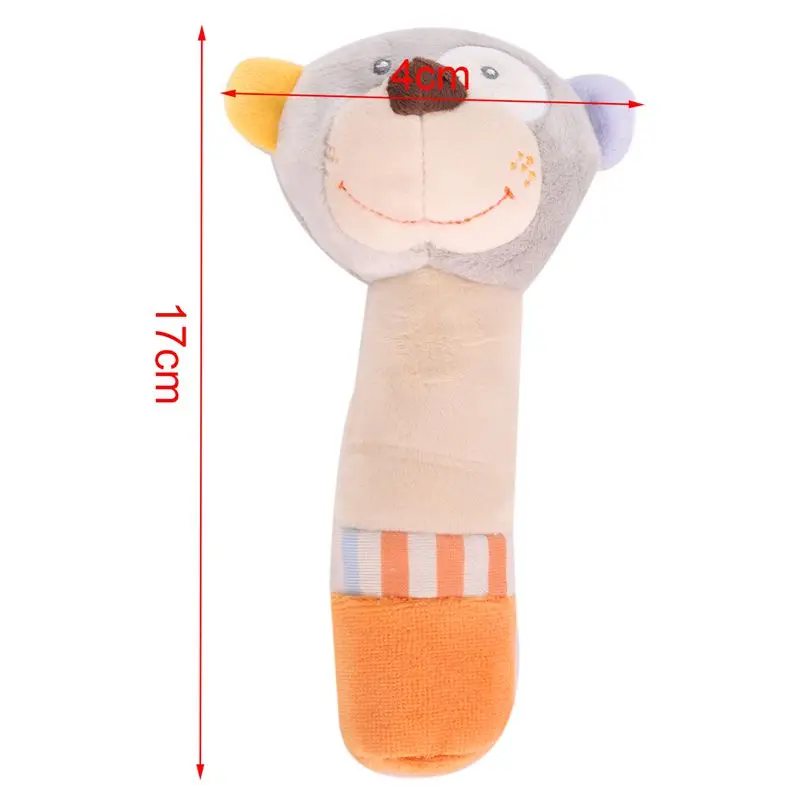1 шт. мягкая плюшевая погремушка захватывающая Успокаивающая животные BB ручная