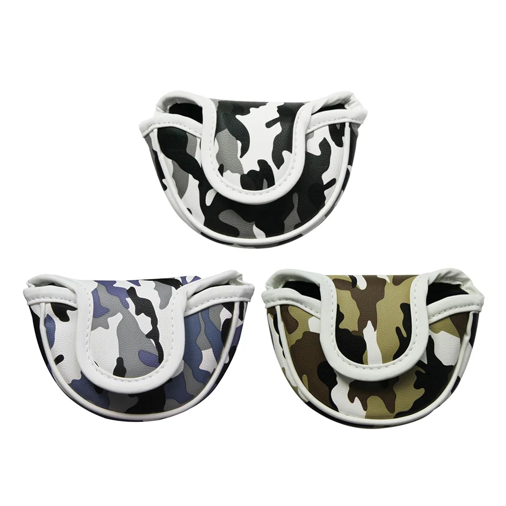 Чехол для головы Golf Small Mallet Putter 13x9x3 см/5 1x3 5x1 2 дюйма Камуфляжный дизайн|Головка