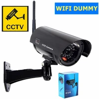 dummy camera fake wifi cctv video surveillance waterproof outdoor w flashing led light home security wireless dummy camera