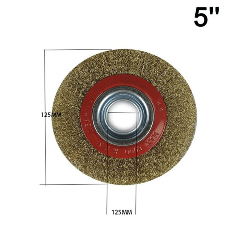 

Stainless Steel Wire Brush For portable tools Brass Plated Grinder Deburring