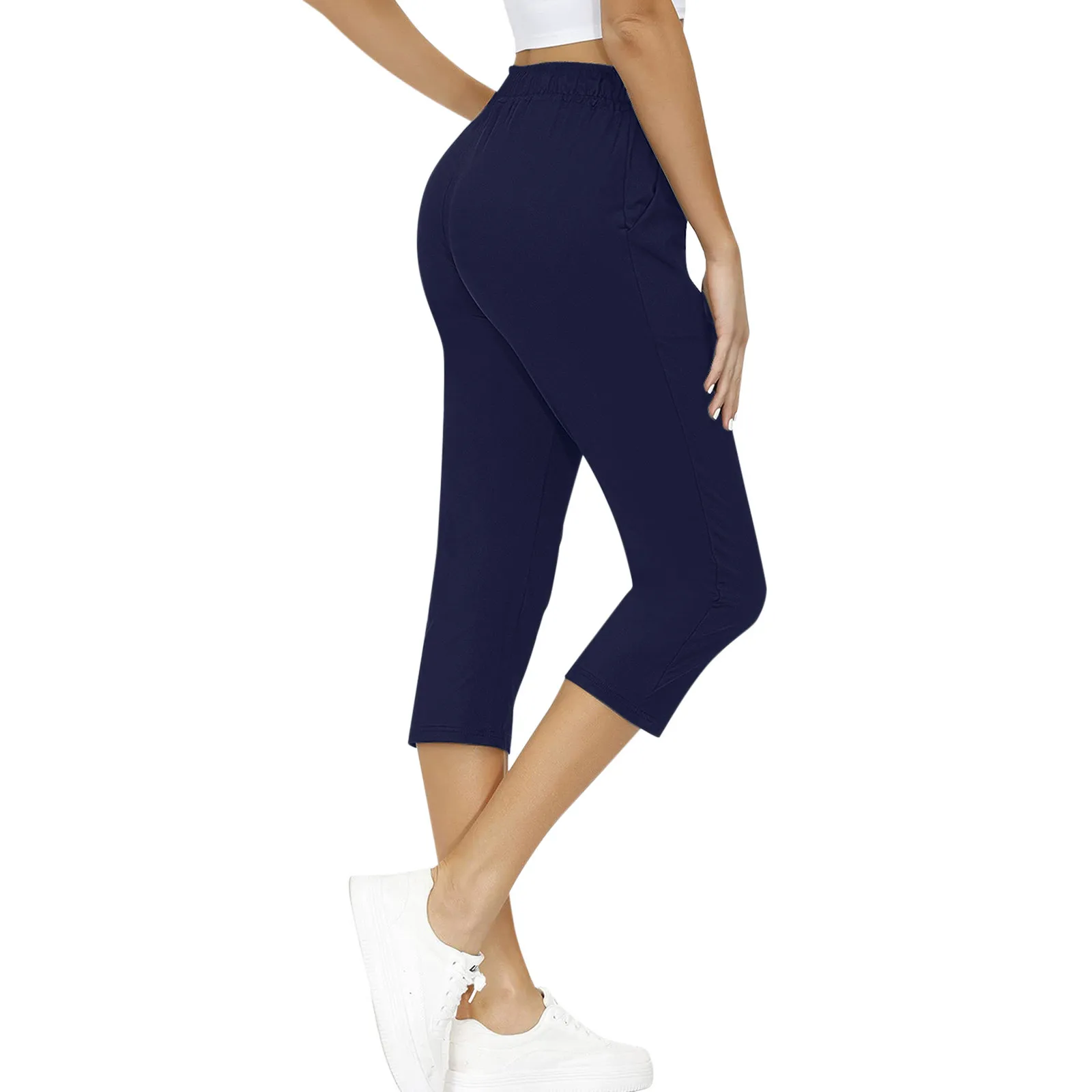 

Yoga Pants Leggings Sport Women Fitness Gym Tights Running Women Capri Pants 3/4 Pants High Waist Sport Leggings Women 2021 New