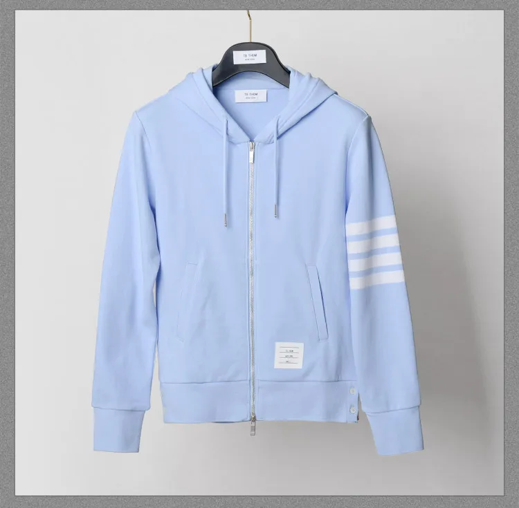 Модная брендовая одежда с капюшоном TB THOM тонкая хлопковая куртка для мужчин и