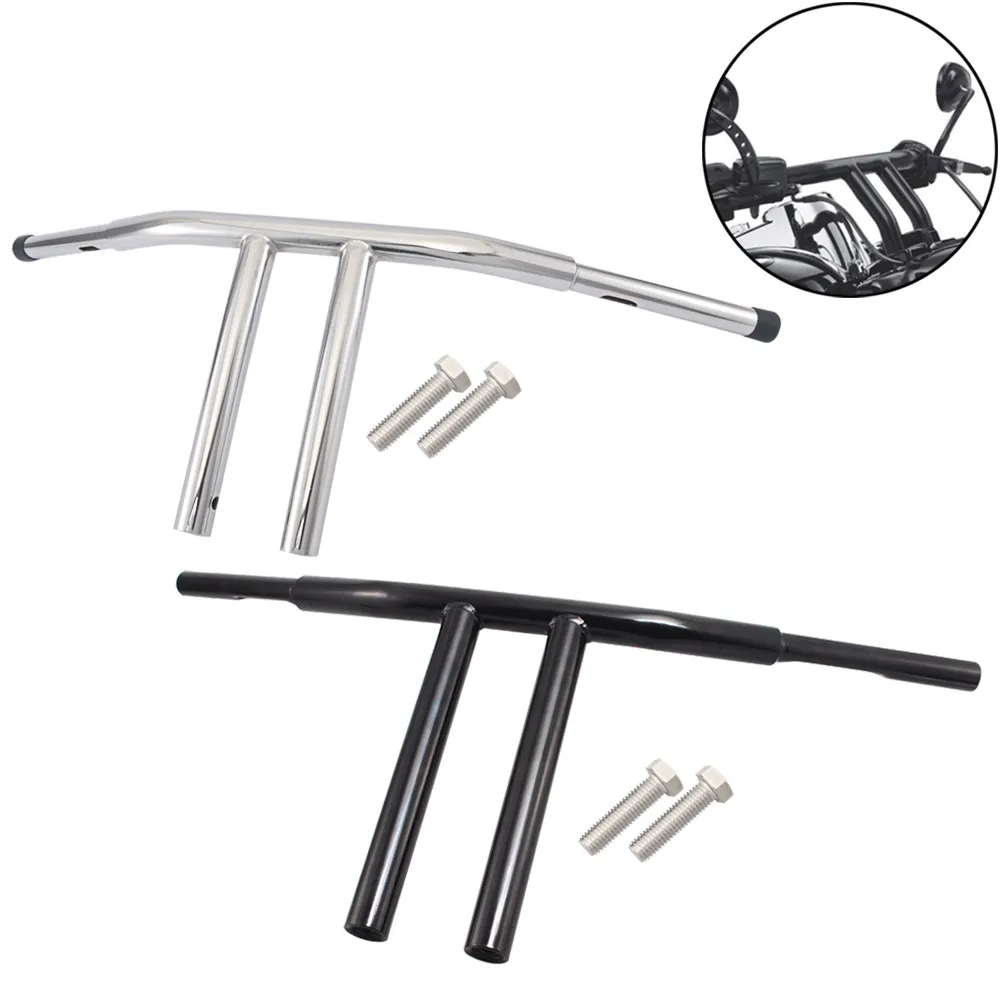 

12" Handlebar Rise T-Bars Handlebar Drag Bar For Harley FLST FXST Sportster Dyna Softail FXDWG FLHR FLHRC