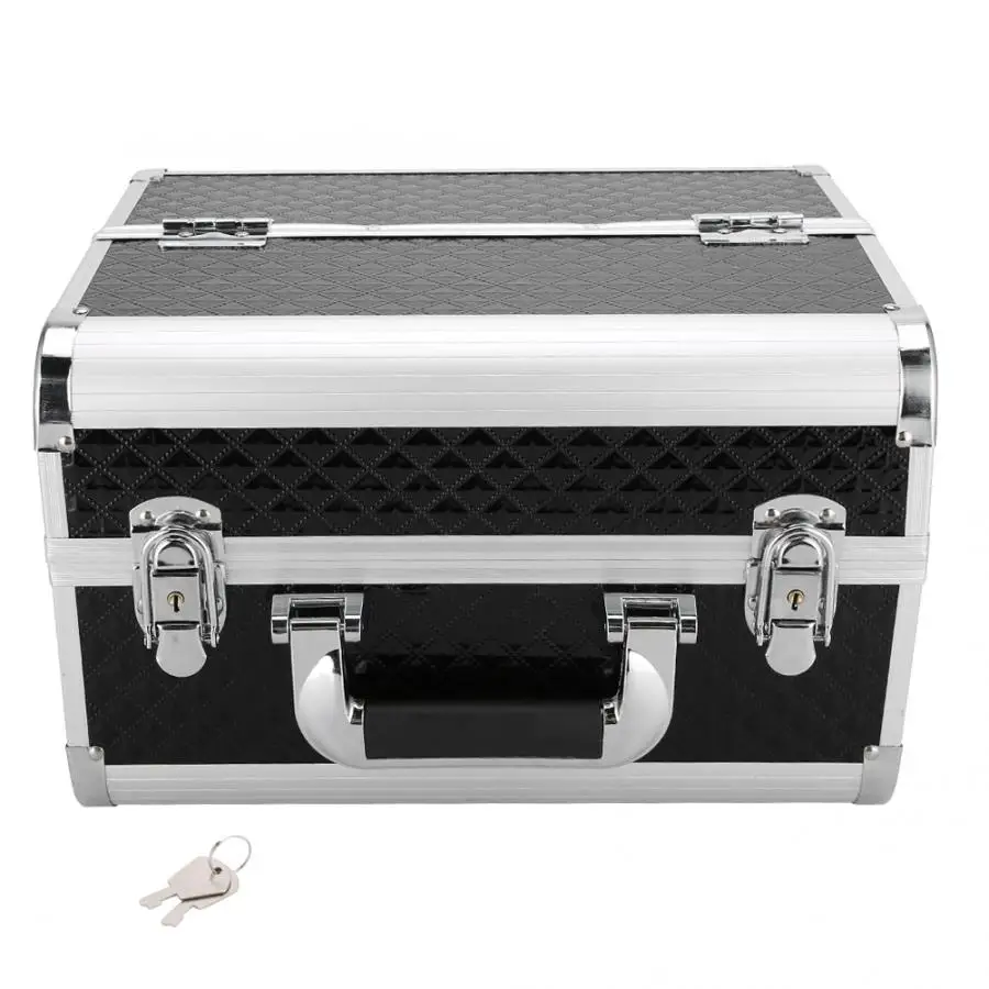 Многофункциональный ящик для хранения макияжа из алюминиевого сплава чехлы