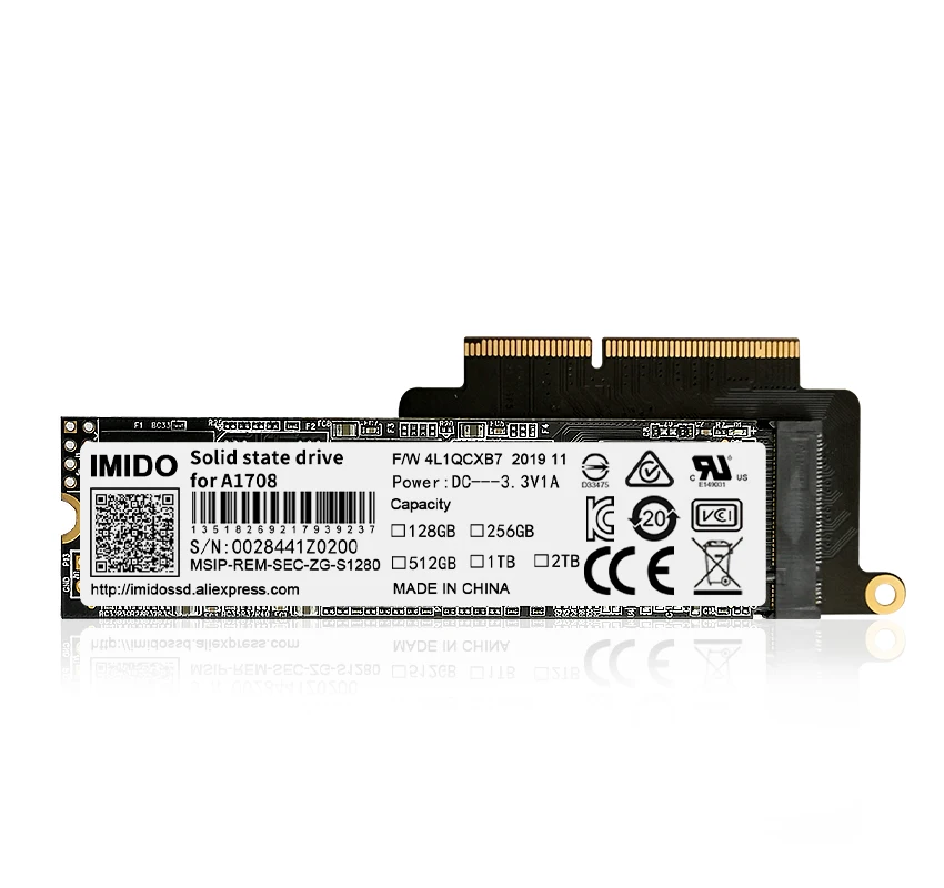 Новый A1708 Замена SSD ноутбука 512 г 1 ТБ 2 для Macbook Pro Retina 13 3 &quot2016 год 2017 1708