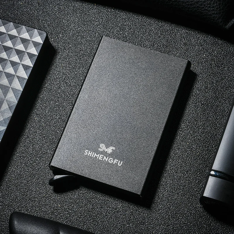 Кеми Rfid кредитной карты держатель тонкий Pop Up Смарт кошельки для мужчин и женщин