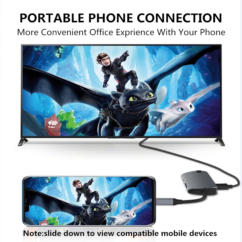 USB концентратор 3,0 с адаптером питания SD TF карта HDMI ридер RJ45 Ethernet PD зарядное устройство USB-C type-C мульти концентратор для Mackbook Pro