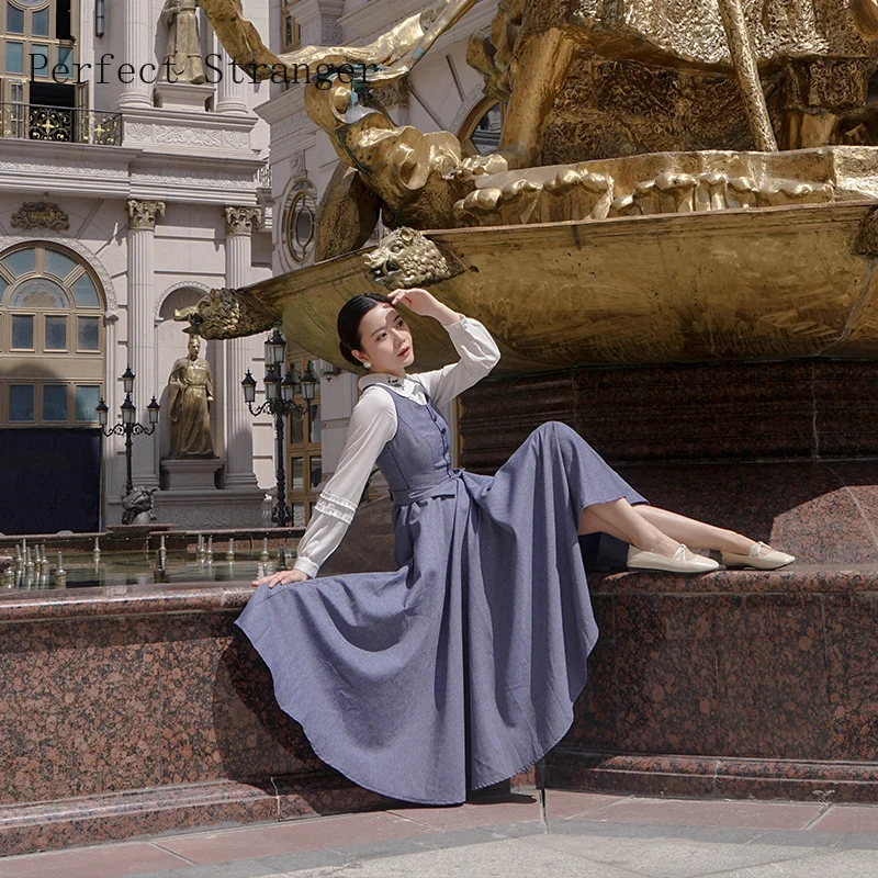 Женское платье с цветочной вышивкой Элегантное Длинное без рукавов круглым