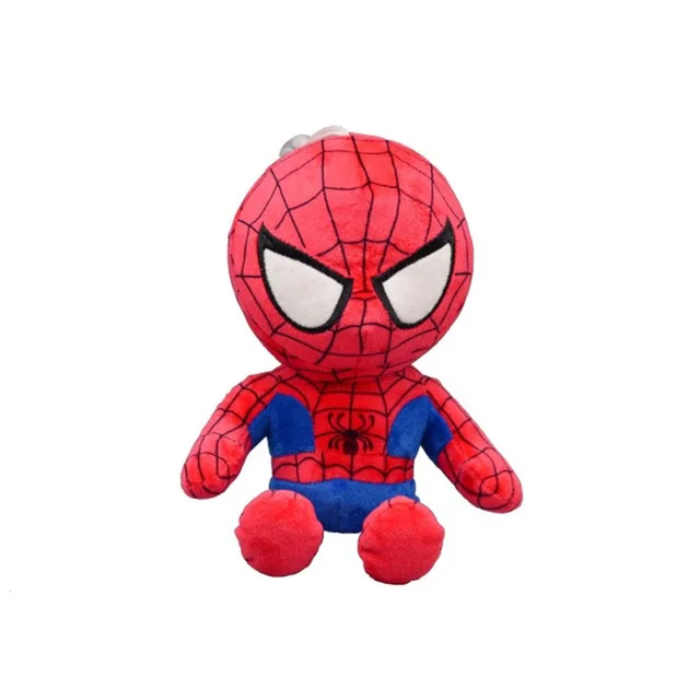 Disney-Juego de 4 unids/set de juguetes de peluche de Spiderman, mu&ntilde;ecos de pel&iacute;cula de Marvel, vengadores, h&eacute;roe de peluche suave, Capit&aacute;n Am&eacute;rica, Iron, regalos de navidad-4
