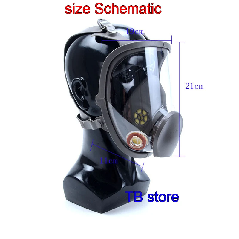 ZW 6800 противогаз высококачественный Полнолицевой респиратор распылитель краски