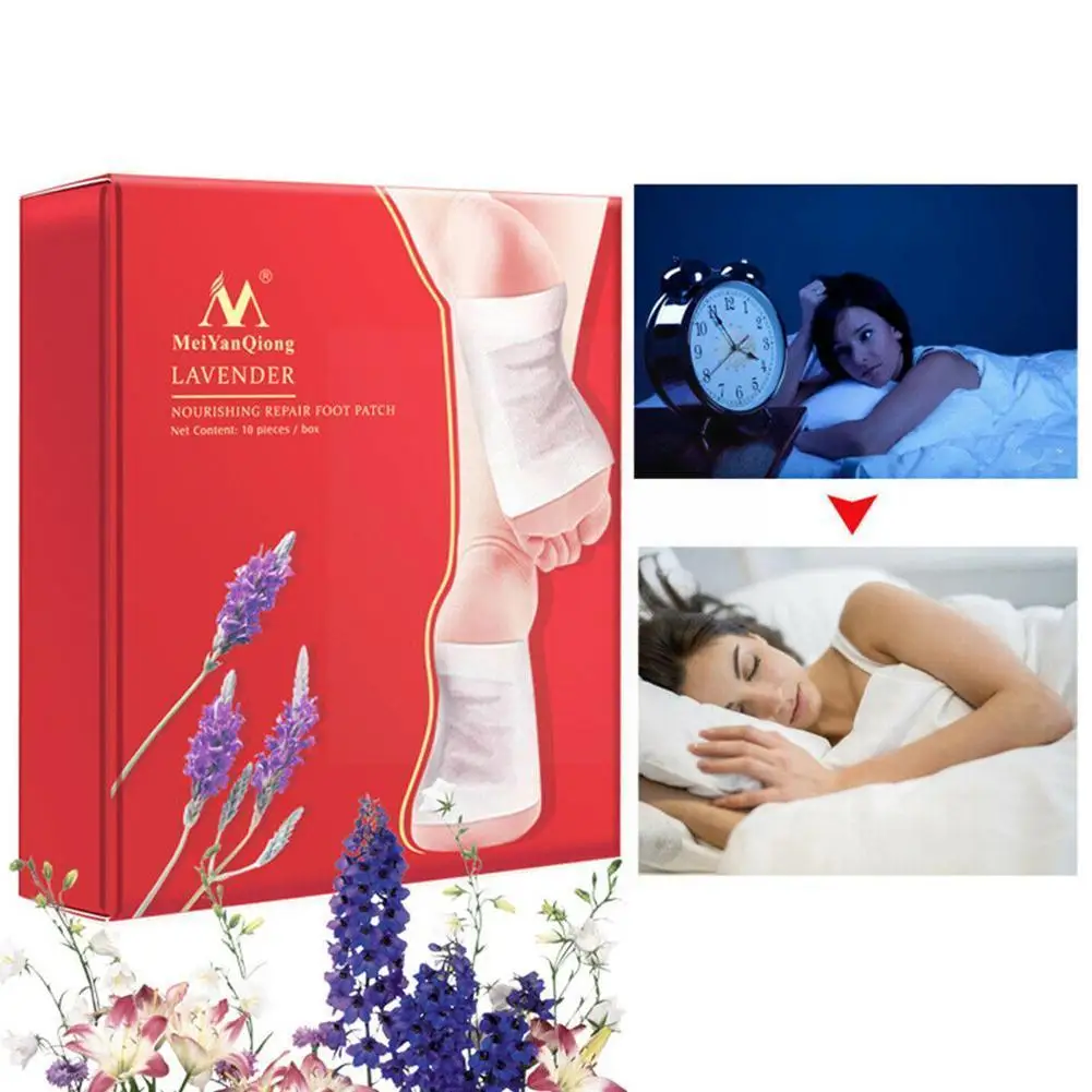 

Лавандовые Детокс-патчи для ног Питательный Ремонт Патчи качество улучшение веса L3J0 Потеря похудения патч для ног сна S3U5