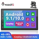 Автомагнитола Podofo, 2 Din, Android, универсальная, 2.5D, GPS, мультимедийный видеоплеер для Volkswagen, Nissan, Hyundai, Kia, Toyota Passat