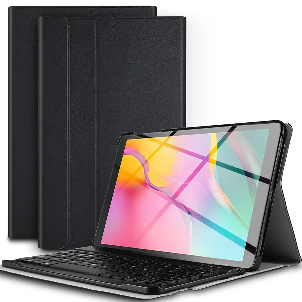 

Чехол для Samsung Tab A 10,1 дюйма, тонкий жесткий чехол с цветной клавиатурой с подсветкой