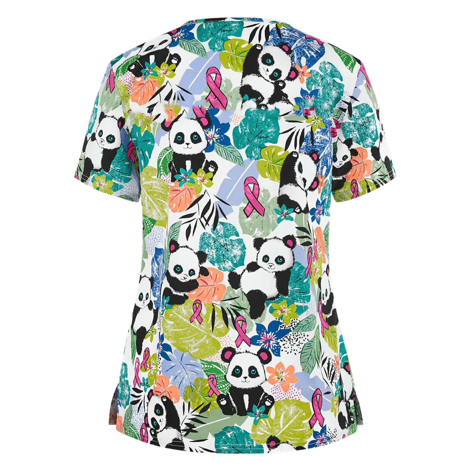 Форма медсестры женская с коротким рукавом и V-образным вырезом Рабочая форма