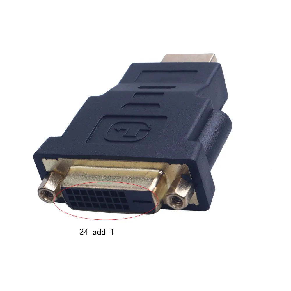 1080P DVI в HDMI-совместимый преобразователь 24 + 5/24 1 адаптер Мама-папа разъем