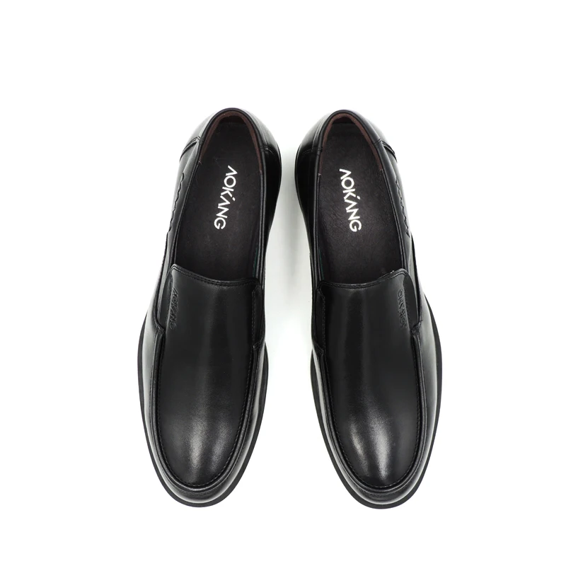 AOKANG/мужские лоферы из натуральной кожи Высококачественная модельная обувь