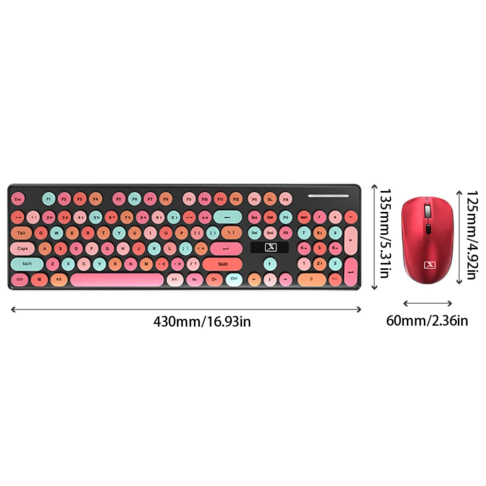 

Willkey 2.4G Wireless Keyboard and Mouse Combo Set Multimedia Wireless Keyboard and Mouse For Notebook Laptop Desktop PC Supplie