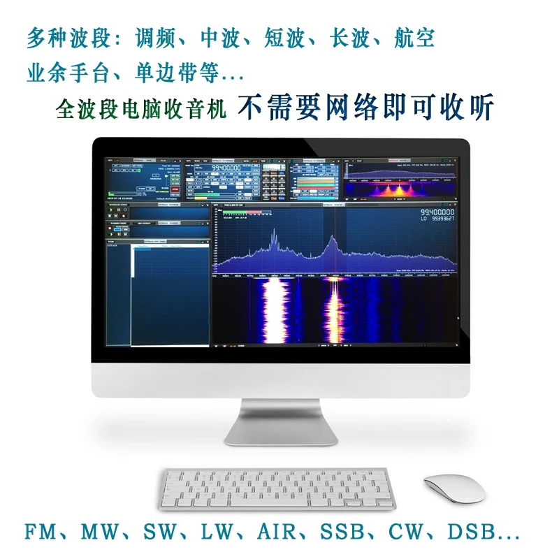 10 кГц-2 ГГц 12bit SDR приемник SDRPLAY RSP1 RSP2 RTL-SDR HackRF обновление AM FM HF SSB CW приемник полный диапазон HAM радио с фильтром