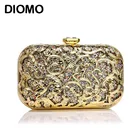 Сумка-клатч женская DIOMO, металлическая, с цепочкой