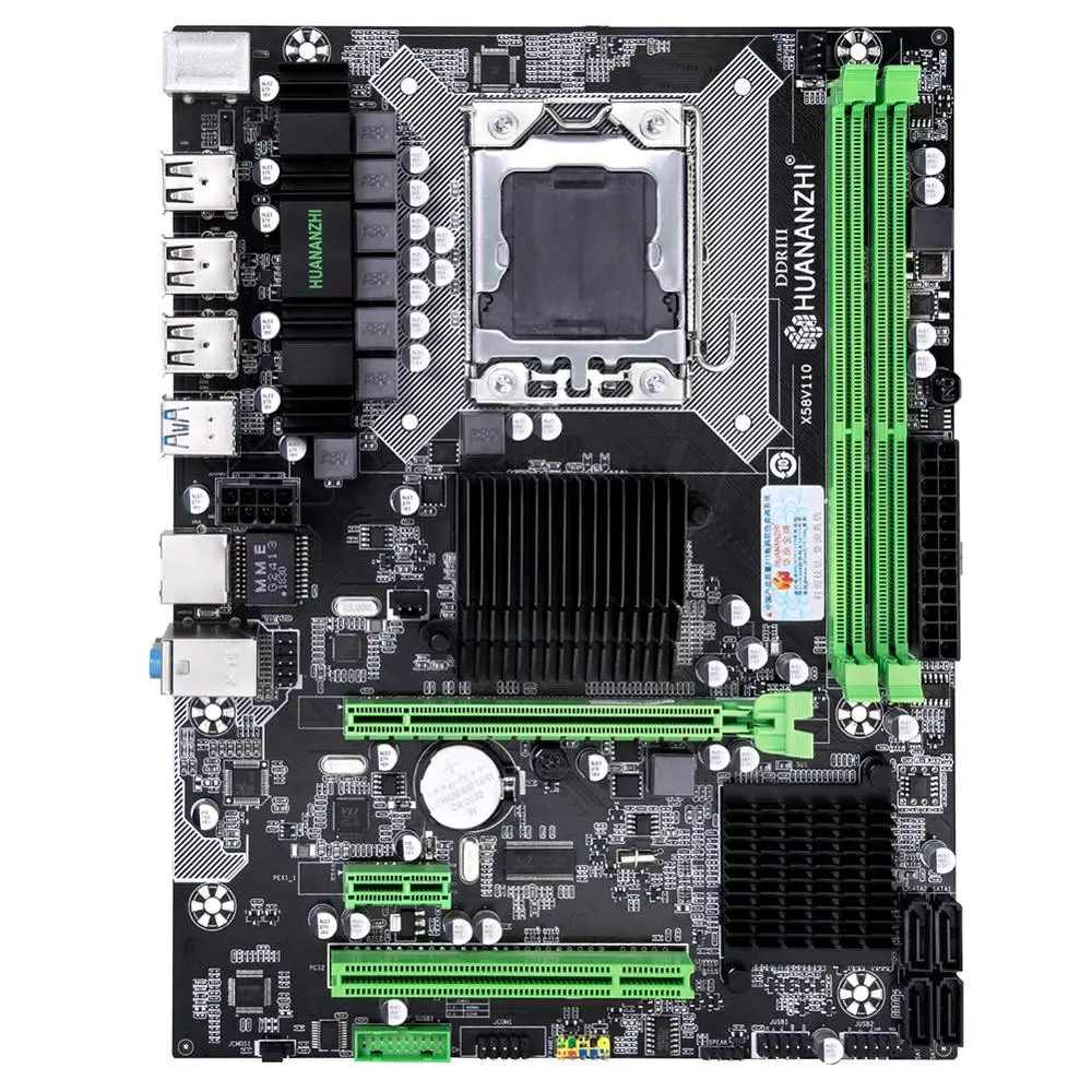 Материнская плата HUANANZHI X58 Pro с процессором Intel Xeon X5670 2*16 ГБ 32 ОЗУ REG ECC встроенный