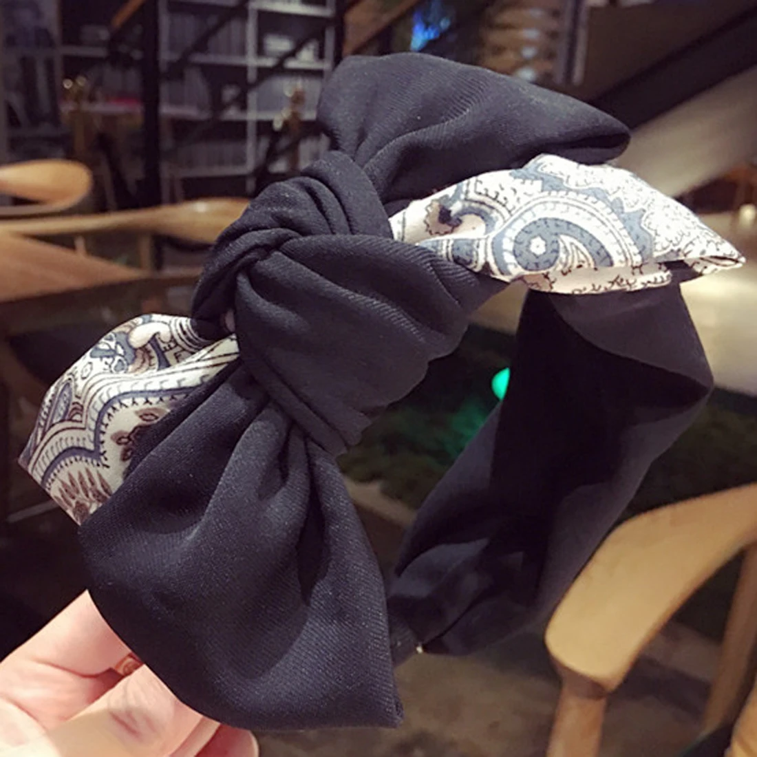 

Women Headband Silk Retro Hairbands For Women Top Knotted Girls Hair Band Female Hair Accessories Handmade Head Hoop Bezel