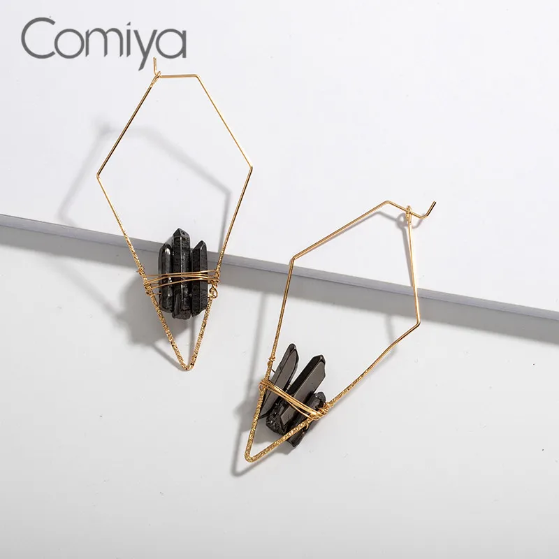 Серьги-подвески золотого цвета из цинкового сплава | Украшения и аксессуары