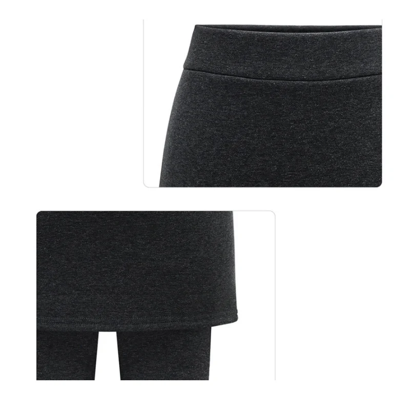 Skirt Leggings Women Fleece Lined Warm Winter  Thickening  Legging Skirt Clothing Korean  Legins  ouc058