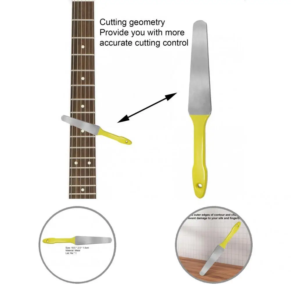 

Easily Operate Metal Guitar Nut Files Double Edge Slotting Files Luthier Tools for Maintenance