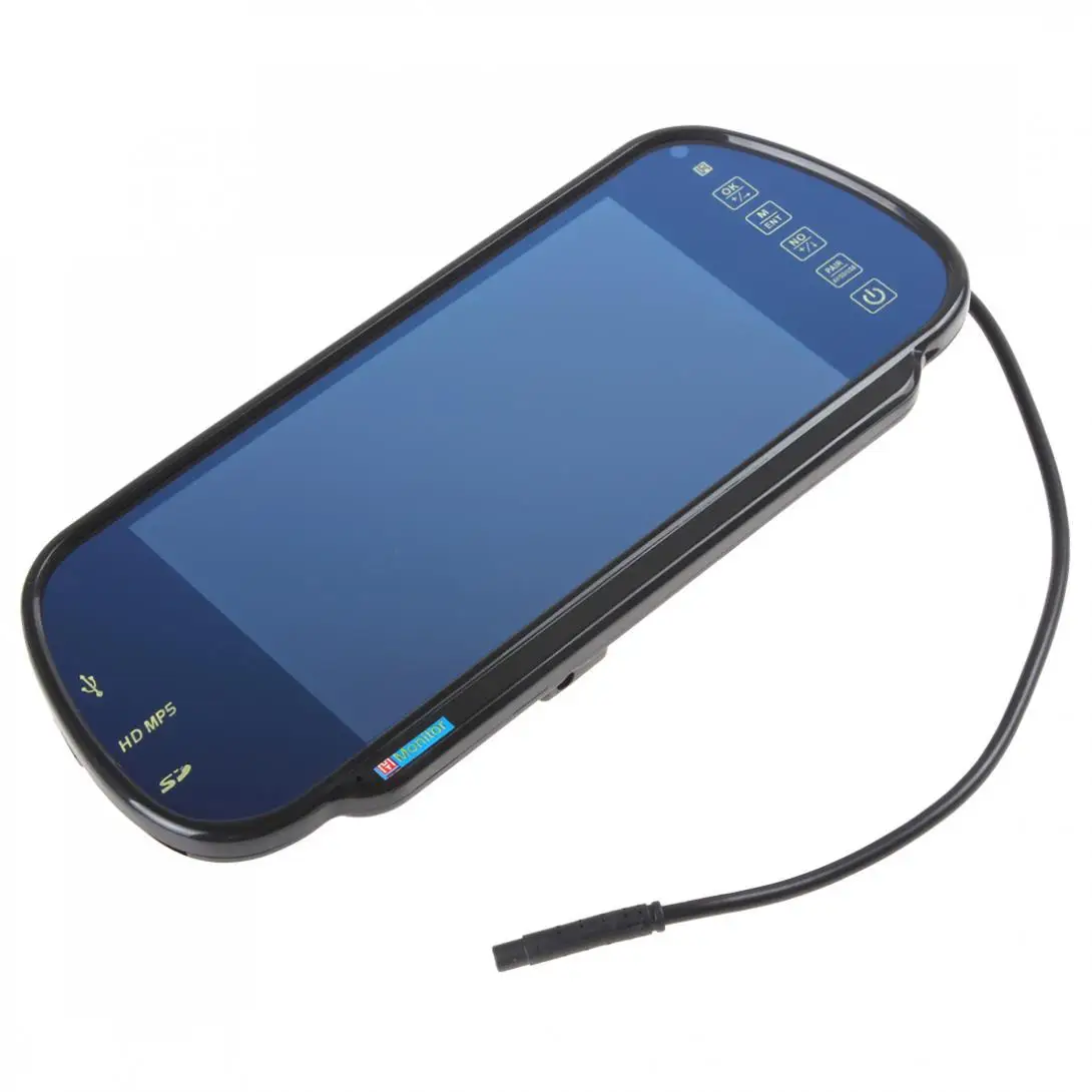 7 дюймовый TFT цветной ЖК дисплей MP5 автомобильное зеркало заднего вида монитор