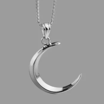 

Temperament Moon Necklace Ins Korean \ Mori Series Crescent Pendant Clavicle Chain Necklace Amazon Hot Jewelry Source Q1227