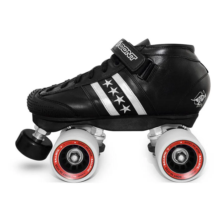 Оригинальные роликовые коньки Bont Lowcut Quadstar из натуральной кожи с