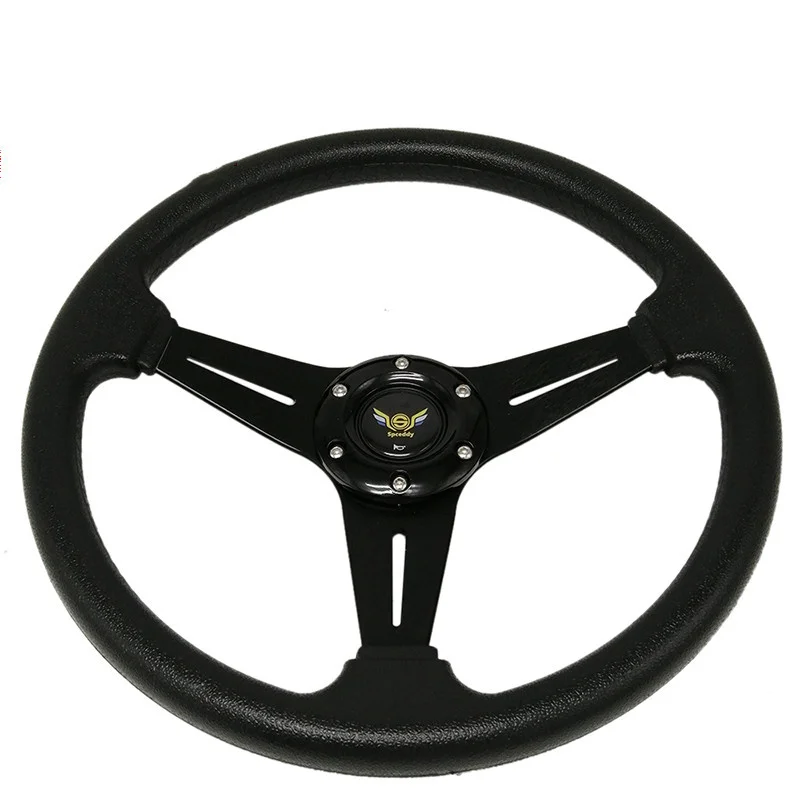 Универсальные автомобильные гоночные рулевые колеса 14 дюймов 350 мм сталь/ПВХ