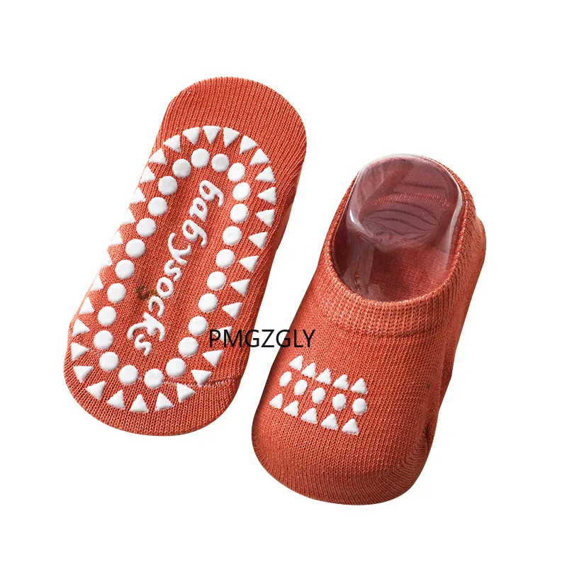 Calcetines antideslizantes finos de f&aacute;brica para ni&ntilde;os, medias de color s&oacute;lido para beb&eacute;s, novedad de verano-4