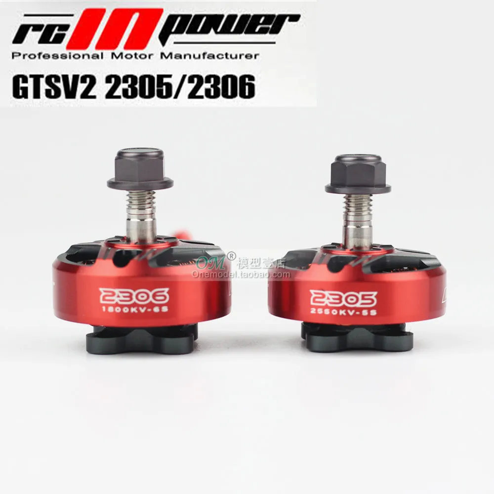 RCINPOWER GTS V2 2305/GTS 2306 мотор DIY FPV CW насилия 1800KV/2550KV/2750KV для дрона с дистанционным