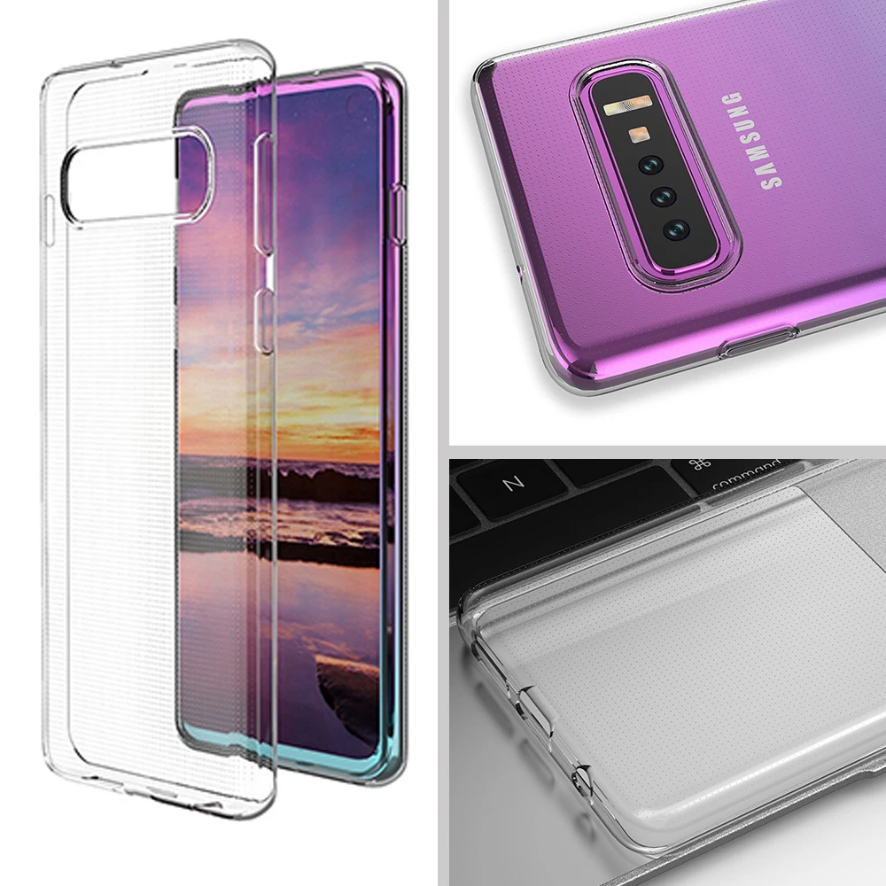 Чехол для Samsung Galaxy S10E S10 5G накладка на заднюю панель из силикона и ТПУ электронной