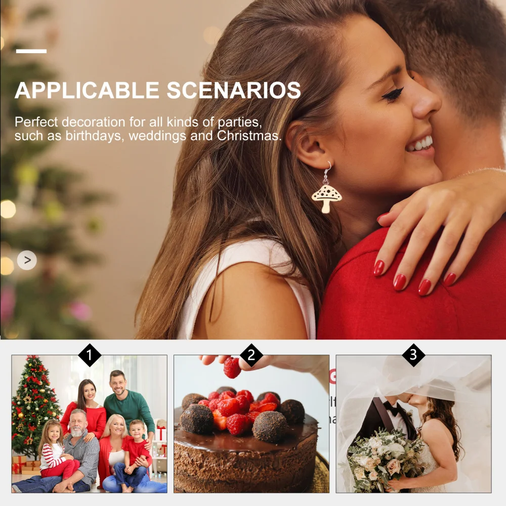 200 шт. необработанные деревянные фигурки животных Листьев грибов детали для