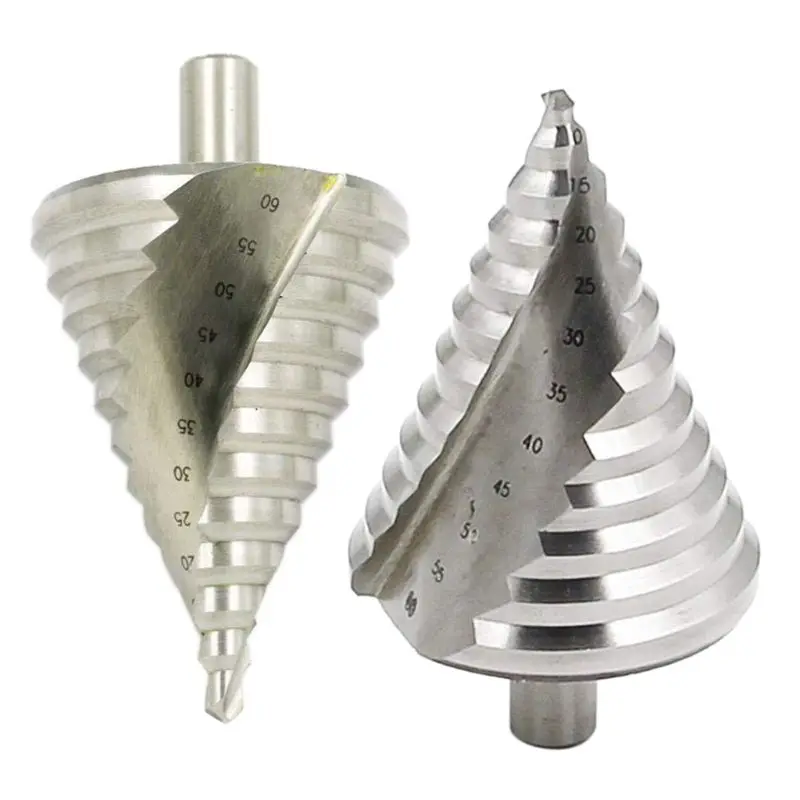 

6-60mm High Speed Steel Spiral Grooved Reaming Step Cone Pagoda Drill Countersink Hole Cutter Bit Tool Drop Shipping