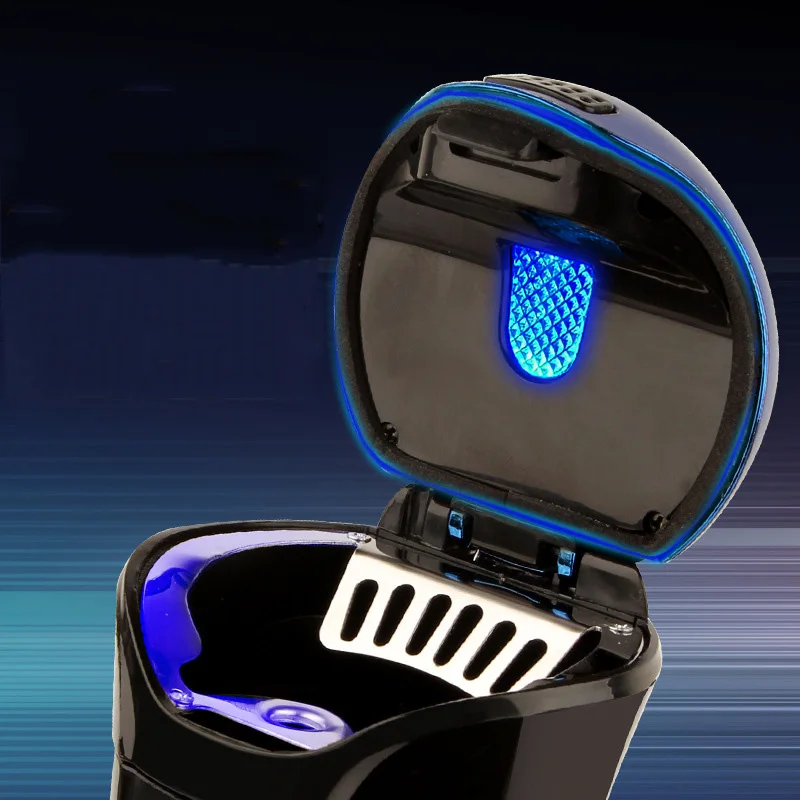 1 шт. автомобильная пепельница с зажигалками для сигарет USB зарядка Led синий свет