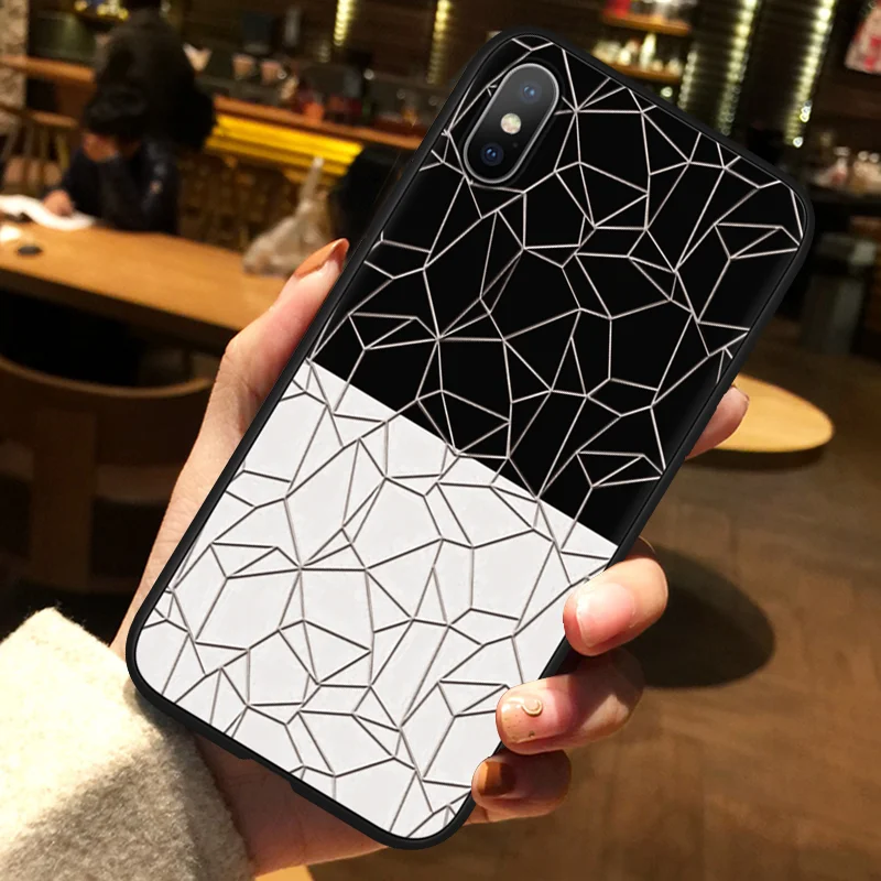 hbdbxt 3D чехол с тиснением для iPhone XS Max XR X 8 7 6 Plus 5 TPU для Oneplus 7 Pro 6T 5 T Capas для Motorola Moto G6 Play G5 G5S Plus чехол s - Цвет: hbdbxt