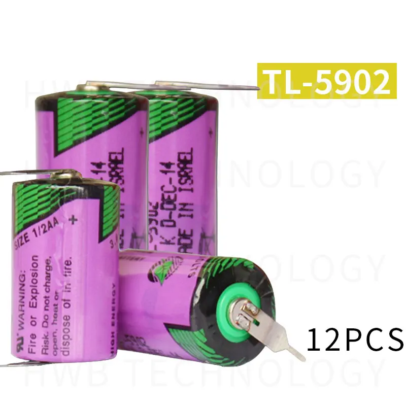 12 шт TADIRAN ER14250 TL-5902 SL350 / 750 TL-2150 1/2AA 3 6 V литиевые батареи для ПЛК с филе | Электроника